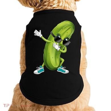Funny Dabbing Pickle Dancing Cucumber Lover Funny Gift Doggie Tank