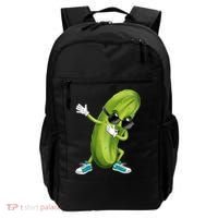 Funny Dabbing Pickle Dancing Cucumber Lover Funny Gift Backpack thumb 0