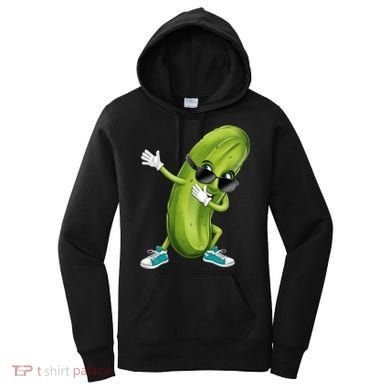 Funny Dabbing Pickle Dancing Cucumber Lover Funny Gift Women's Hoodie