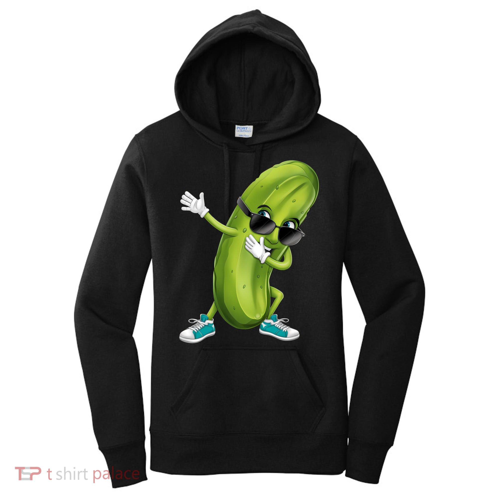 Funny Dabbing Pickle Dancing Cucumber Lover Funny Gift Women's Hoodie