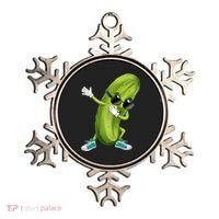 Funny Dabbing Pickle Dancing Cucumber Lover Funny Gift Ornament thumb 0