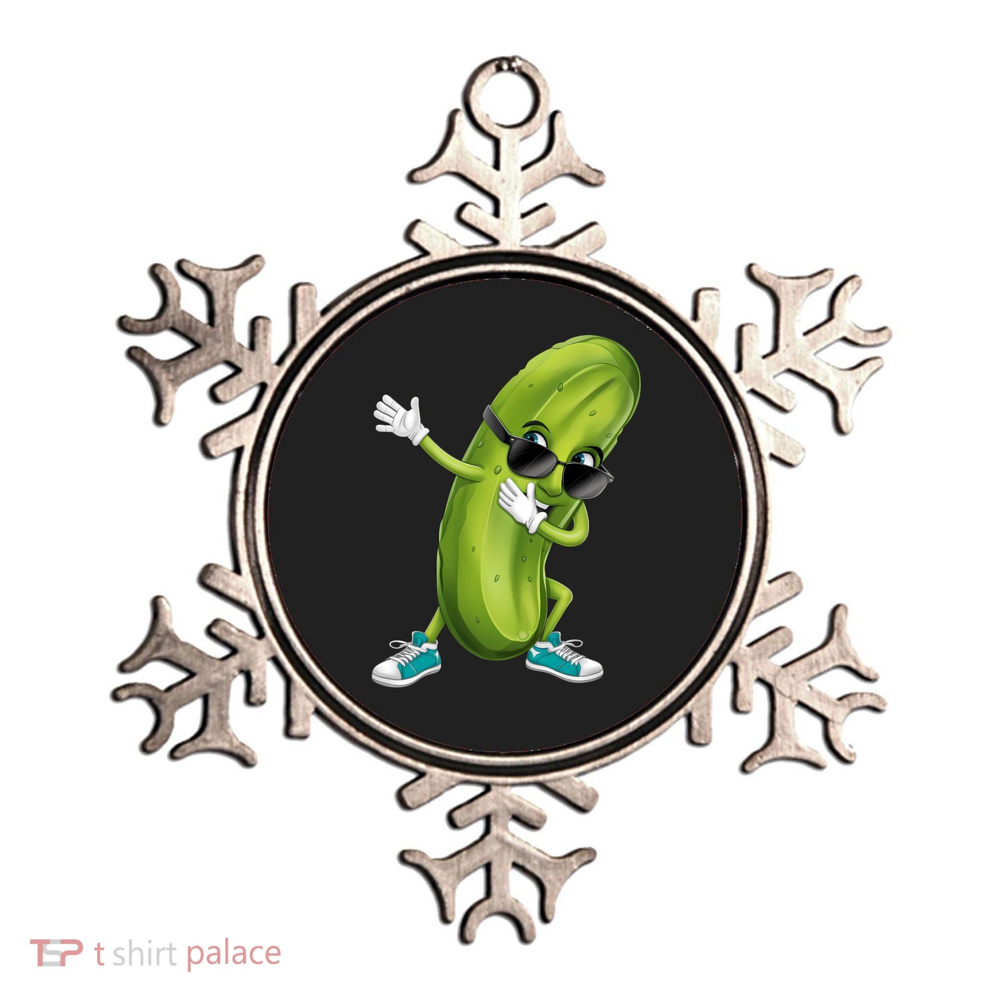 Funny Dabbing Pickle Dancing Cucumber Lover Funny Gift Ornament