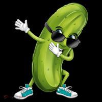Funny Dabbing Pickle Dancing Cucumber Lover Funny Gift Ornament thumb 1