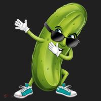Funny Dabbing Pickle Dancing Cucumber Lover Funny Gift Golf Towel thumb 3