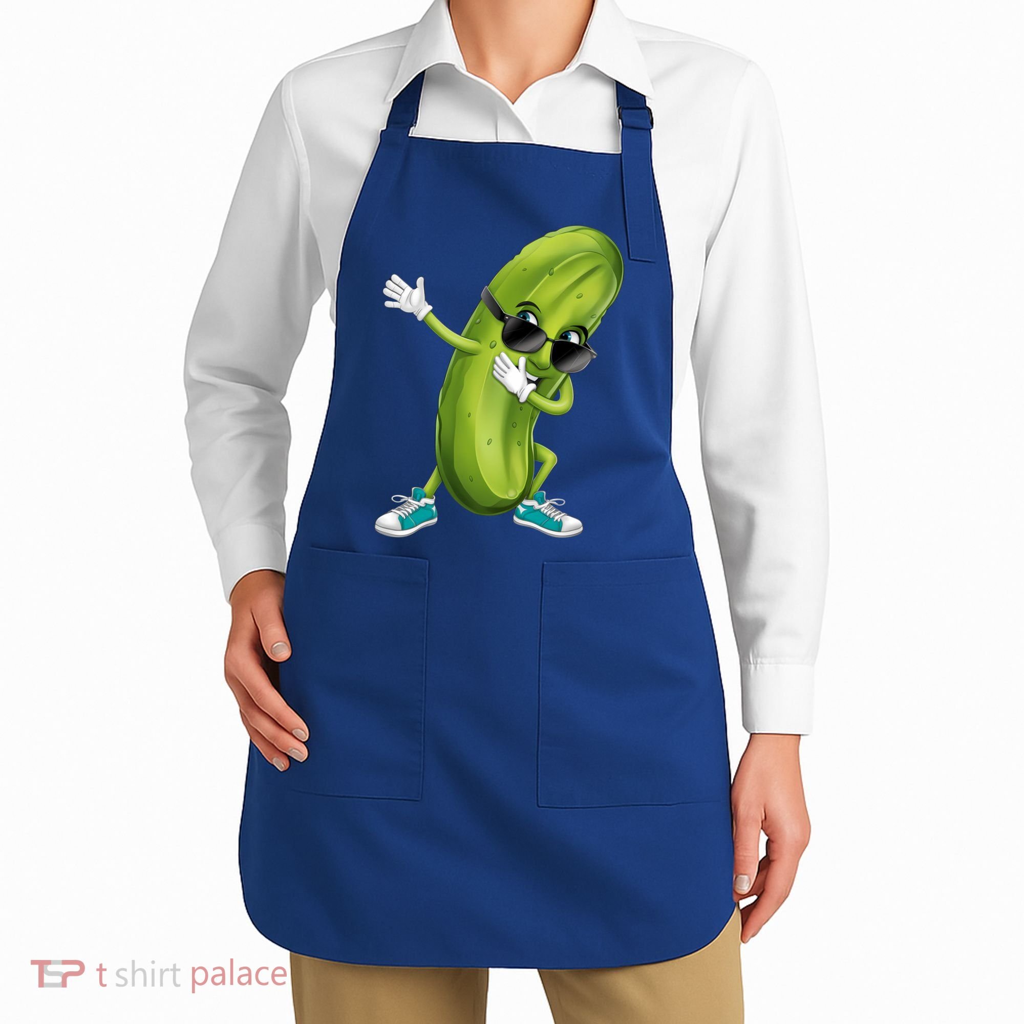 Funny Dabbing Pickle Dancing Cucumber Lover Funny Gift Apron