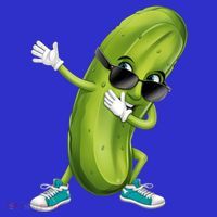 Funny Dabbing Pickle Dancing Cucumber Lover Funny Gift Button thumb 1