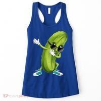 Funny Dabbing Pickle Dancing Cucumber Lover Funny Gift Women's Tank Top thumb 0