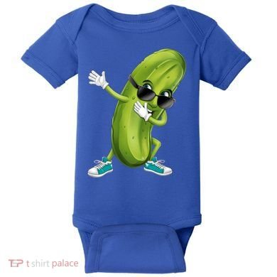 Funny Dabbing Pickle Dancing Cucumber Lover Funny Gift Baby Bodysuit