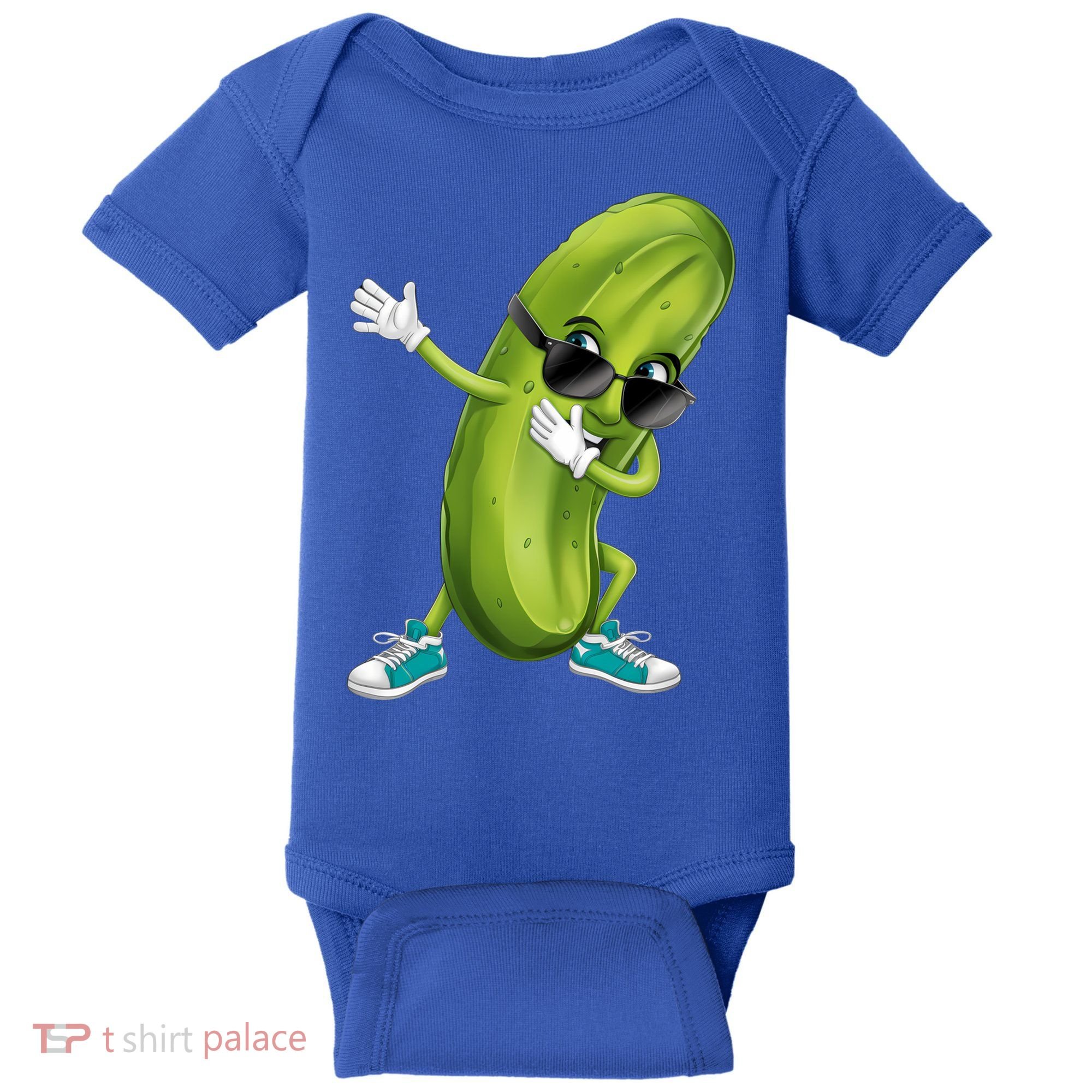 Funny Dabbing Pickle Dancing Cucumber Lover Funny Gift Baby Bodysuit