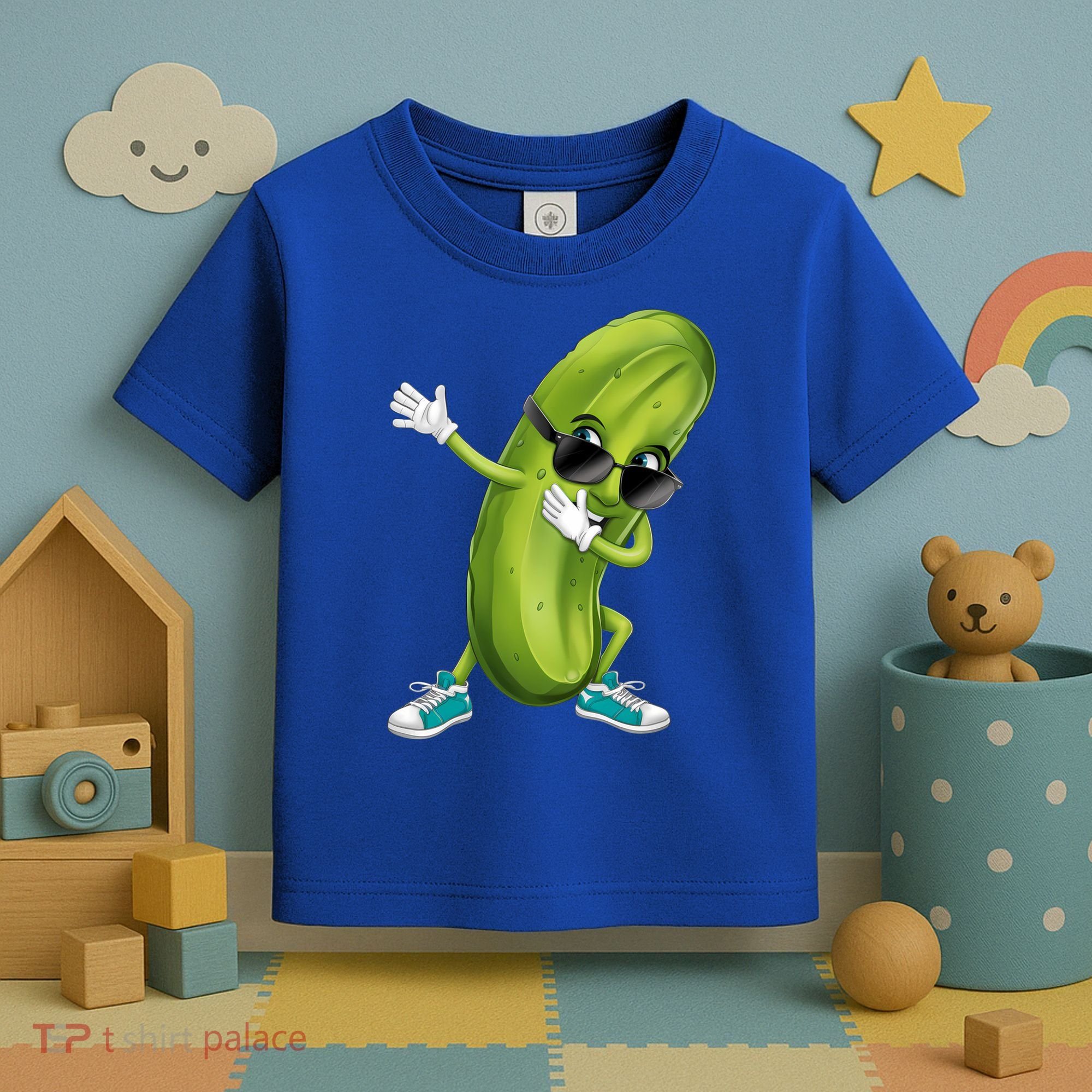 Funny Dabbing Pickle Dancing Cucumber Lover Funny Gift Toddler T-Shirt