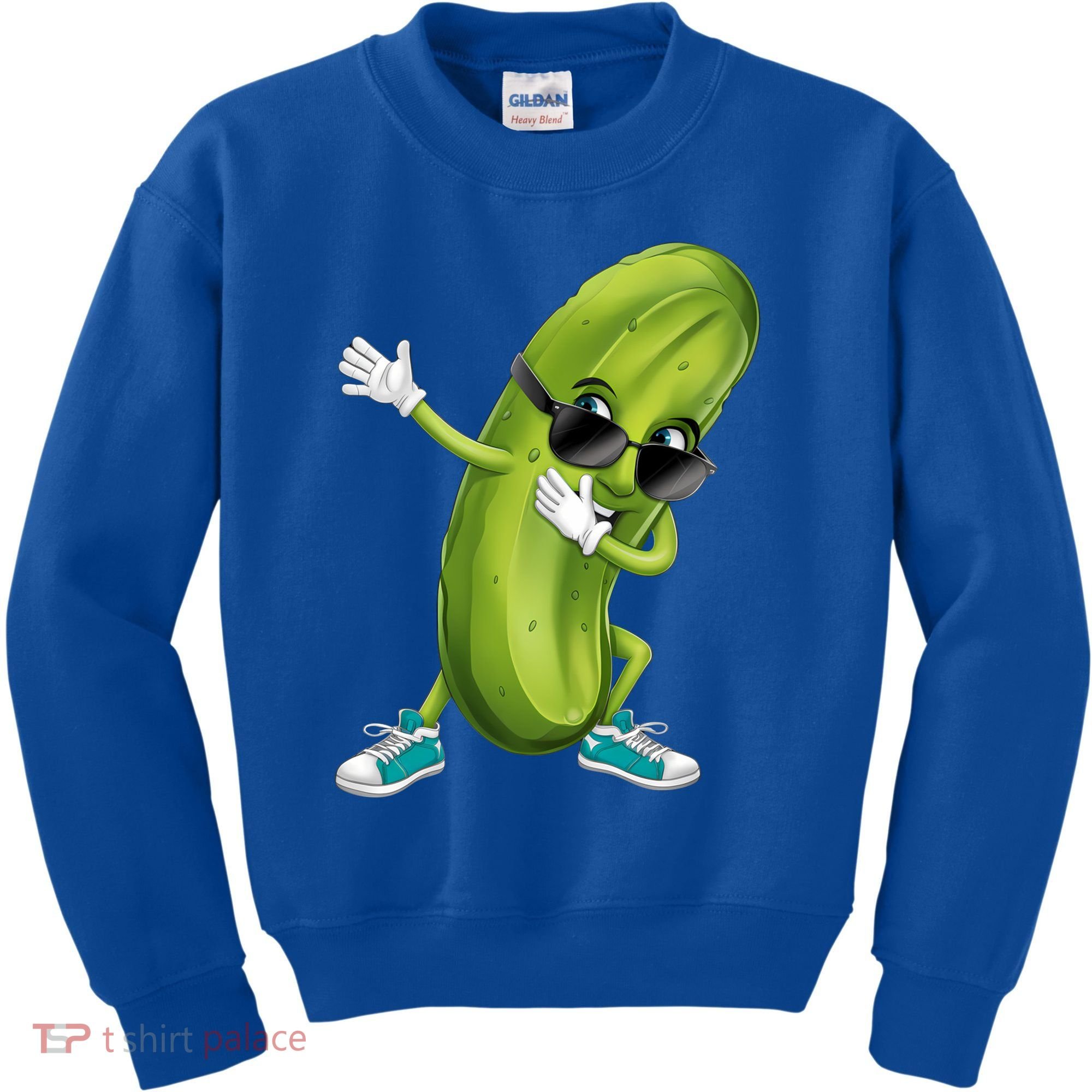 Funny Dabbing Pickle Dancing Cucumber Lover Funny Gift Kids Sweatshirt