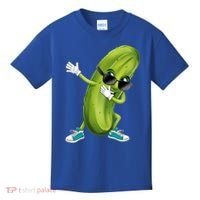 Funny Dabbing Pickle Dancing Cucumber Lover Funny Gift Kids T-Shirt thumb 0