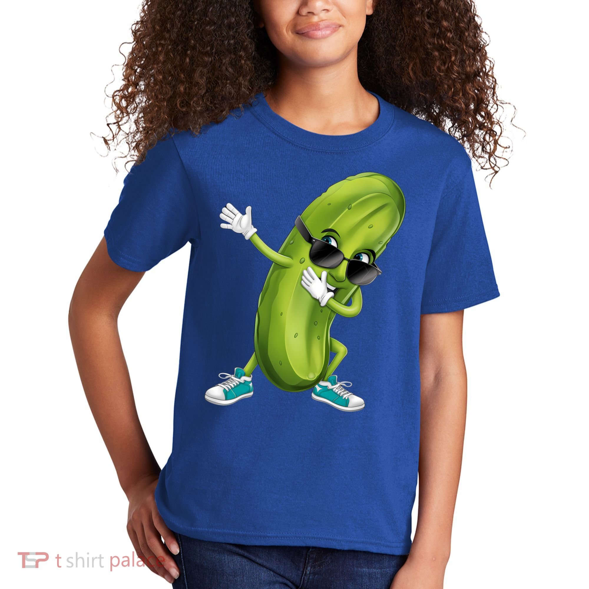 Funny Dabbing Pickle Dancing Cucumber Lover Funny Gift Kids T-Shirt