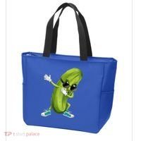 Funny Dabbing Pickle Dancing Cucumber Lover Funny Gift Tote Bag thumb 3