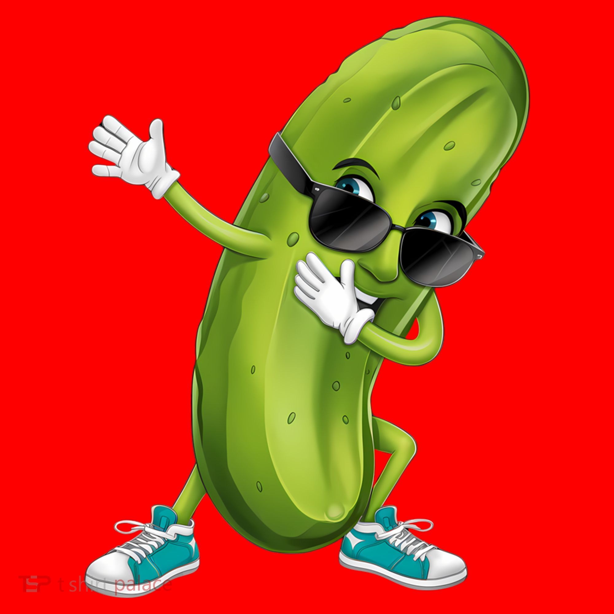 Funny Dabbing Pickle Dancing Cucumber Lover Funny Gift Santa Hat