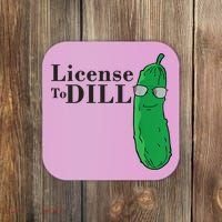 Funny Dill Pickle Gift Coaster thumb 0