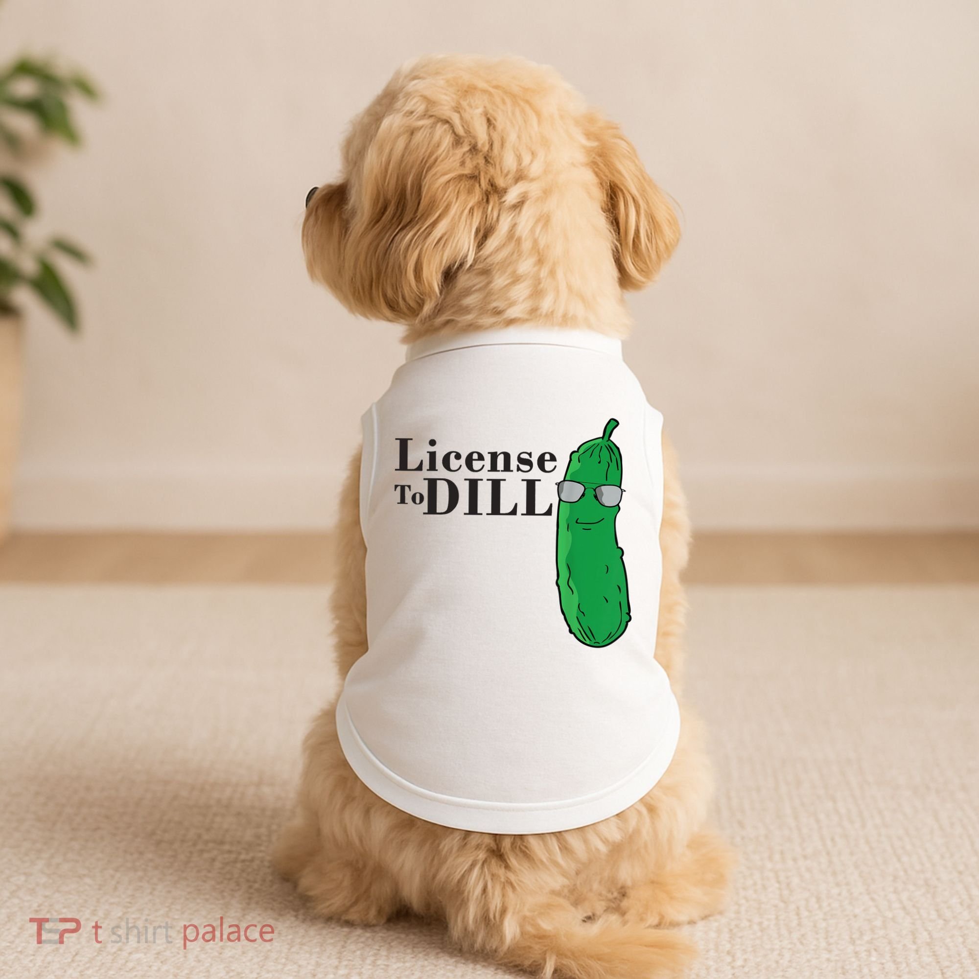 Funny Dill Pickle Gift Doggie Tank