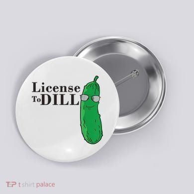 Funny Dill Pickle Gift Button