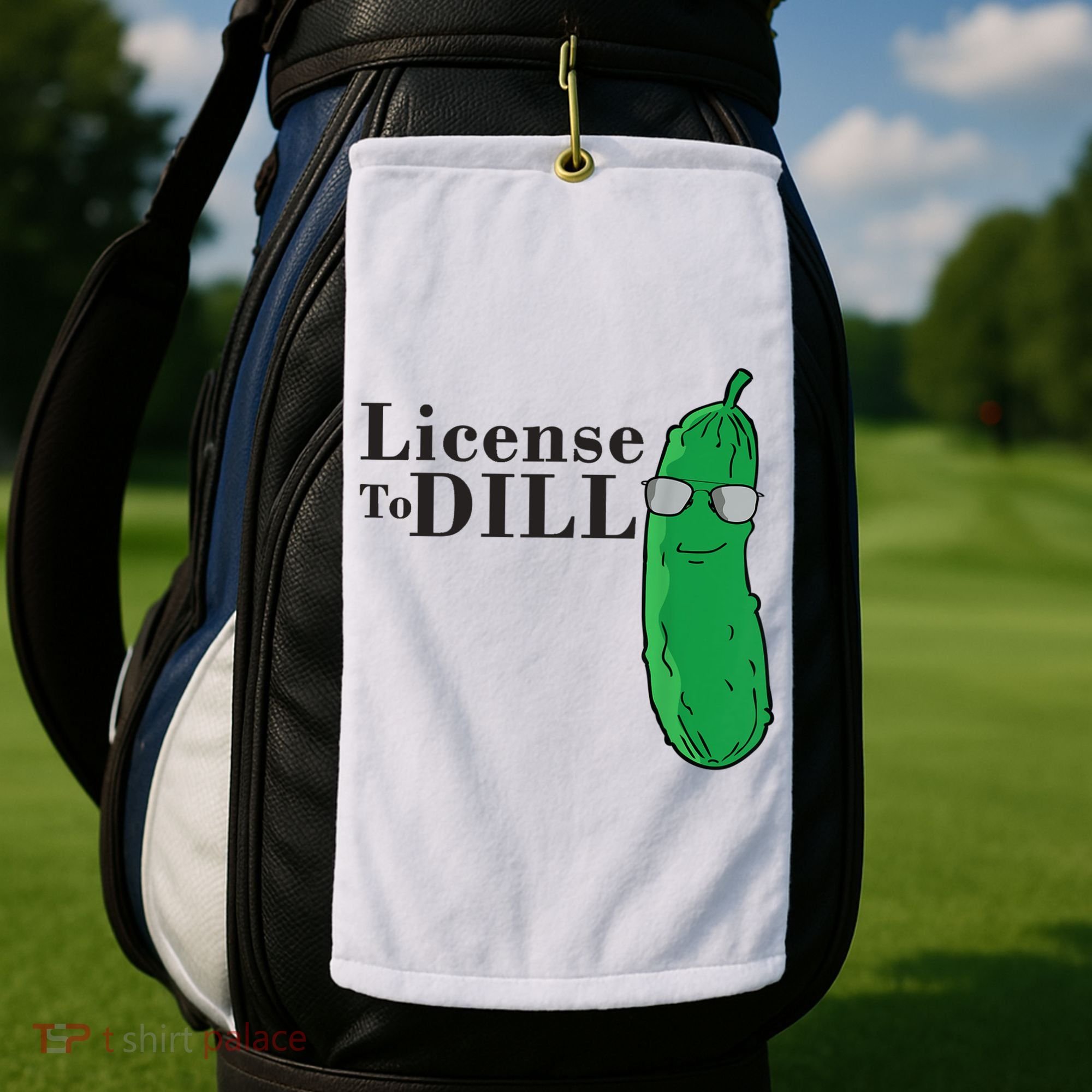 Funny Dill Pickle Gift Golf Towel