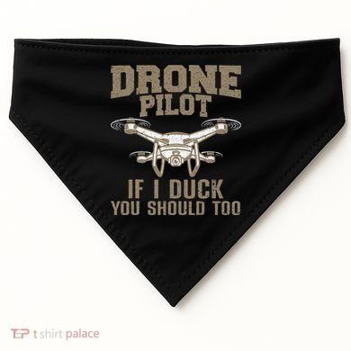 Funny Drone Pilot Design For Drone Operator USA-Made Doggie Bandana