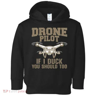 Funny Drone Pilot Design For Drone Operator Toddler Hoodie