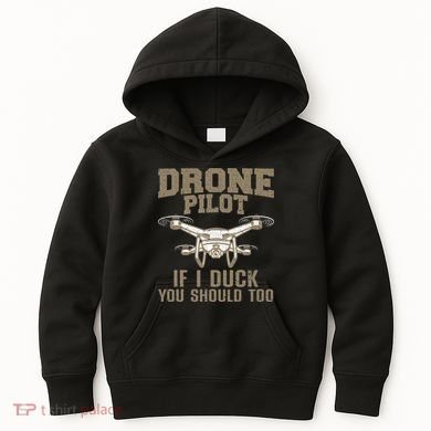 Funny Drone Pilot Design For Drone Operator Kids Hoodie