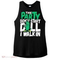 Funny Dill Pickle Lover The Party DonT Start Till I Walk In Ladies PosiCharge Tri-Blend Wicking Tank thumb 0