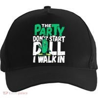 Funny Dill Pickle Lover The Party DonT Start Till I Walk In Five-Panel Snapback Cap thumb 0