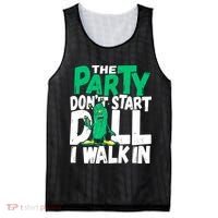Funny Dill Pickle Lover The Party DonT Start Till I Walk In Mesh Reversible Basketball Jersey Tank thumb 0