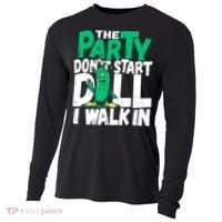Funny Dill Pickle Lover The Party DonT Start Till I Walk In Cooling Performance Long Sleeve Crew thumb 0