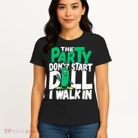 Funny Dill Pickle Lover The Party DonT Start Till I Walk In Women's T-Shirt thumb 4