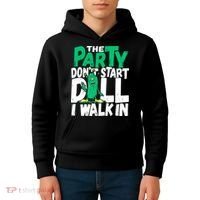 Funny Dill Pickle Lover The Party DonT Start Till I Walk In Kids Hoodie thumb 4