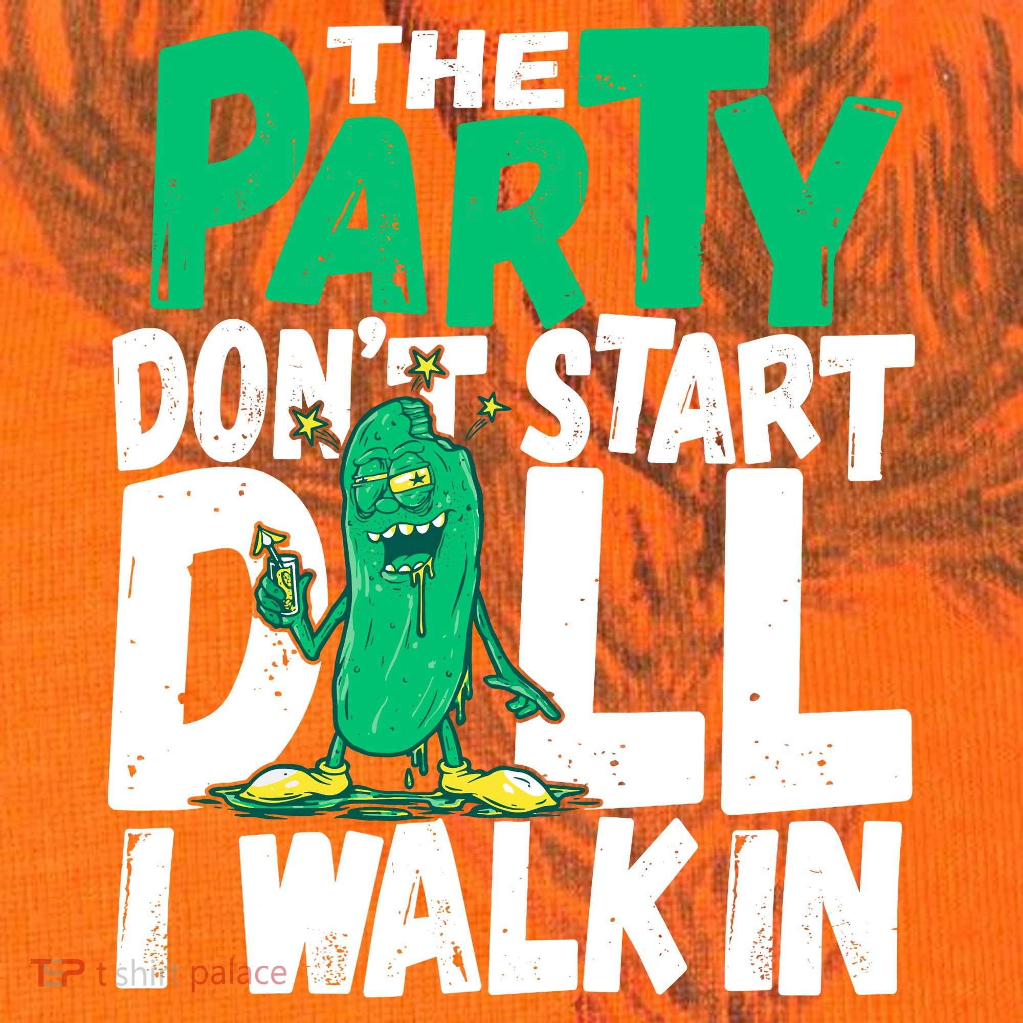 Funny Dill Pickle Lover The Party DonT Start Till I Walk In Kati Licensed 12" Camo Cuffed Beanie