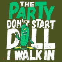 Funny Dill Pickle Lover The Party DonT Start Till I Walk In The Baniff Cuffed Pom Beanie thumb 2
