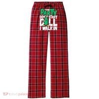 Funny Dill Pickle Lover The Party DonT Start Till I Walk In Women's Flannel Plaid Pajama Pants thumb 0