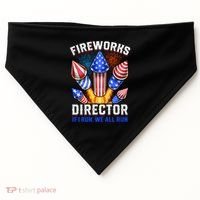 Fireworks Director Pyrotechnician 4th Of July Gift USA-Made Doggie Bandana thumb 0