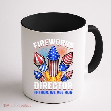 Fireworks Director Pyrotechnician 4th Of July Gift Coffee Mug back