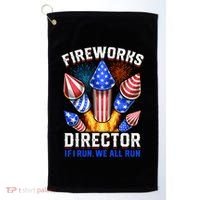 Fireworks Director Pyrotechnician 4th Of July Gift Golf Towel thumb 0