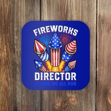 Fireworks Director Pyrotechnician 4th Of July Gift Coaster