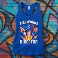 Fireworks Director Pyrotechnician 4th Of July Gift Women's Tank Top thumb 3