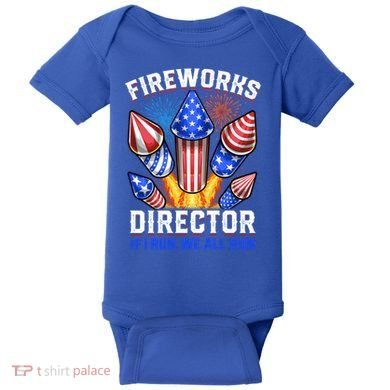 Fireworks Director Pyrotechnician 4th Of July Gift Baby Bodysuit