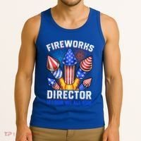 Fireworks Director Pyrotechnician 4th Of July Gift Tank Top thumb 3