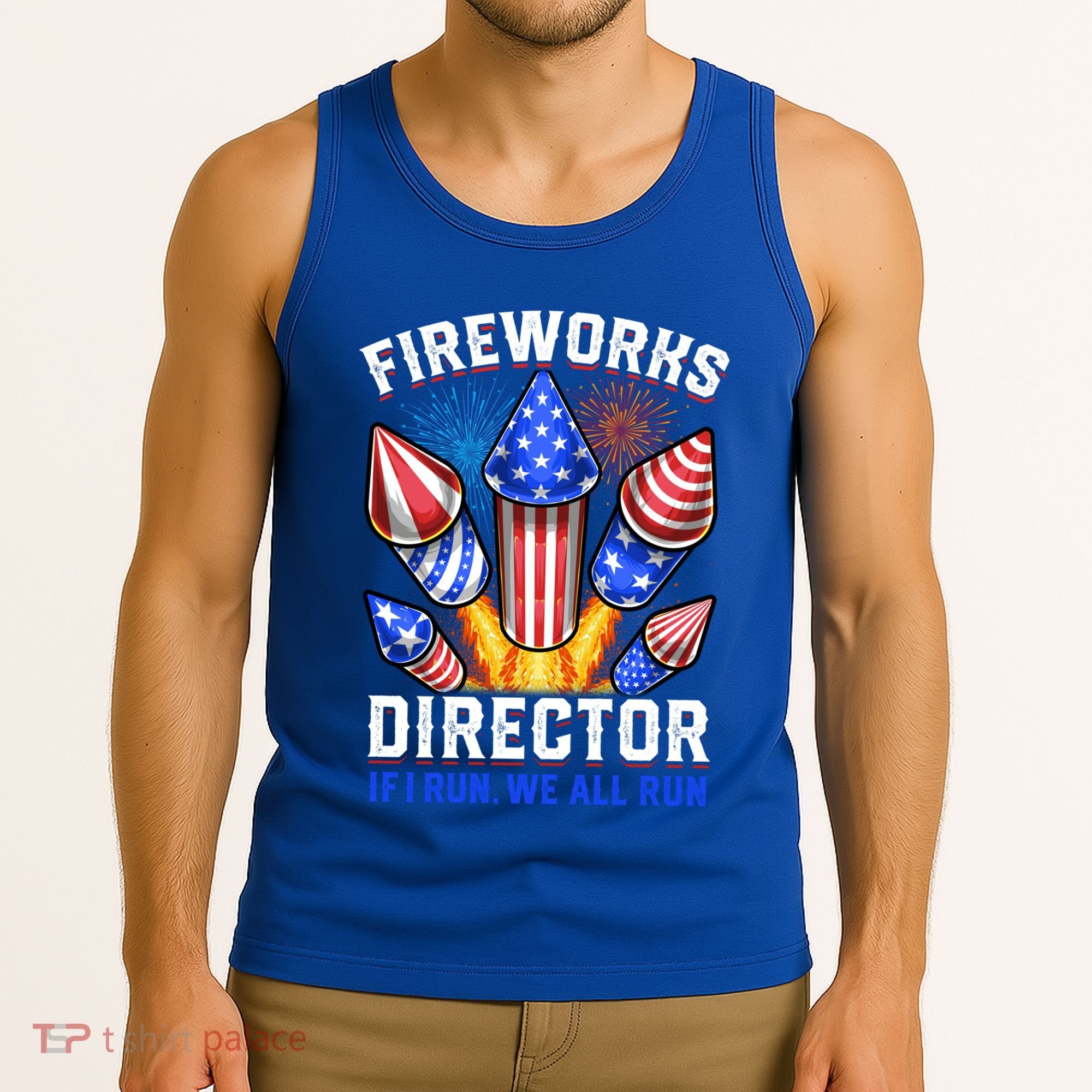 Fireworks Director Pyrotechnician 4th Of July Gift Tank Top