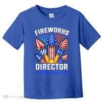 Fireworks Director Pyrotechnician 4th Of July Gift Toddler T-Shirt thumb 0
