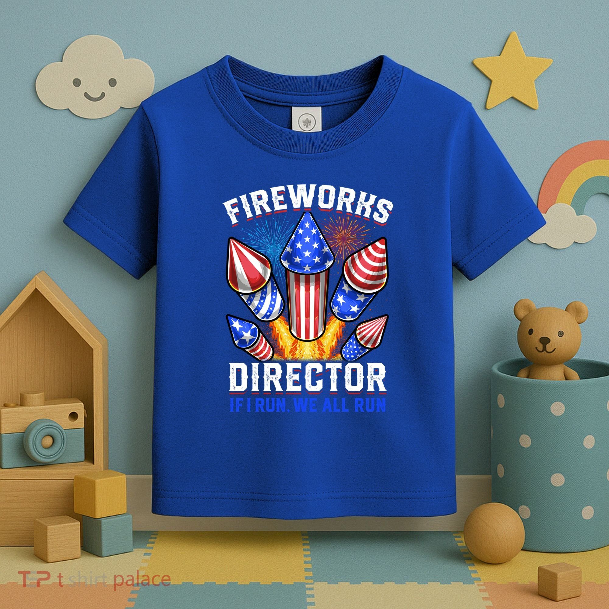 Fireworks Director Pyrotechnician 4th Of July Gift Toddler T-Shirt