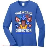 Fireworks Director Pyrotechnician 4th Of July Gift Women's Long Sleeve Shirt thumb 0