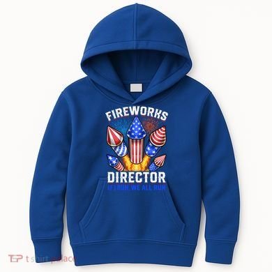 Fireworks Director Pyrotechnician 4th Of July Gift Kids Hoodie