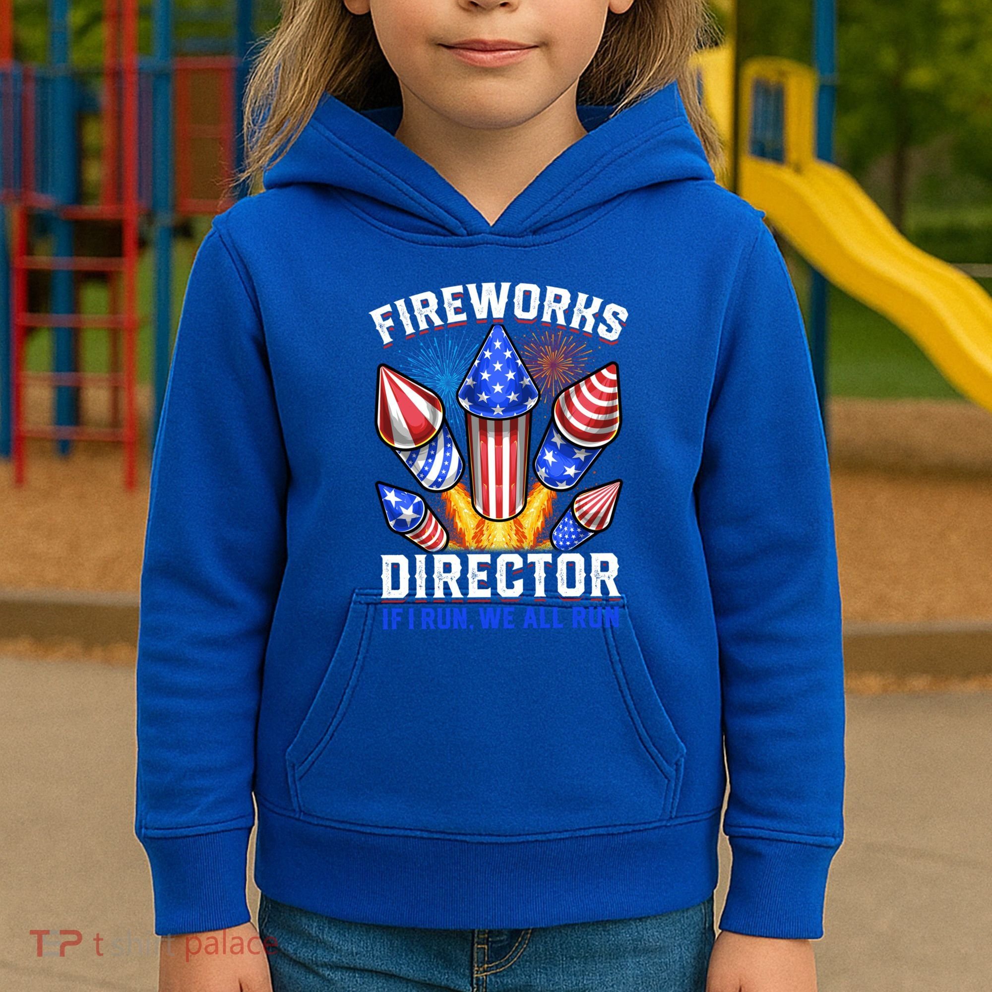 Fireworks Director Pyrotechnician 4th Of July Gift Kids Hoodie