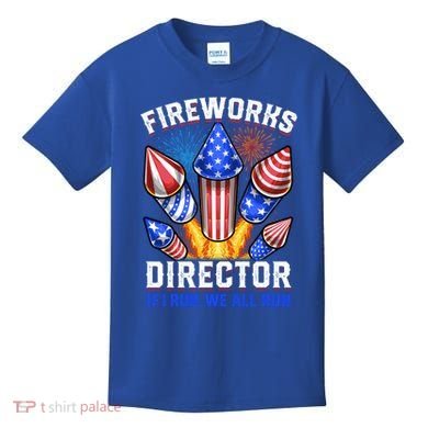 Fireworks Director Pyrotechnician 4th Of July Gift Kids T-Shirt