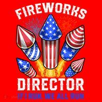 Fireworks Director Pyrotechnician 4th Of July Gift Santa Hat thumb 1